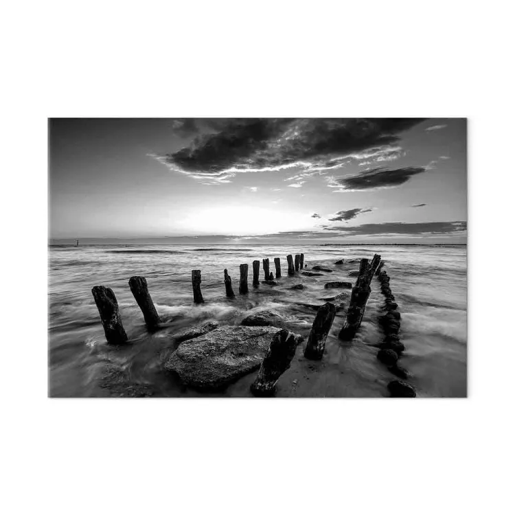 Sound of Waves (1-part) - Sunset Landscape Over Stony Sea