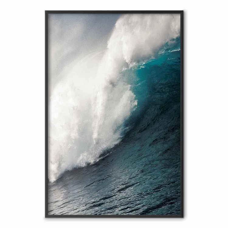 Ocean Wave - nautical composition with turbulent emerald water