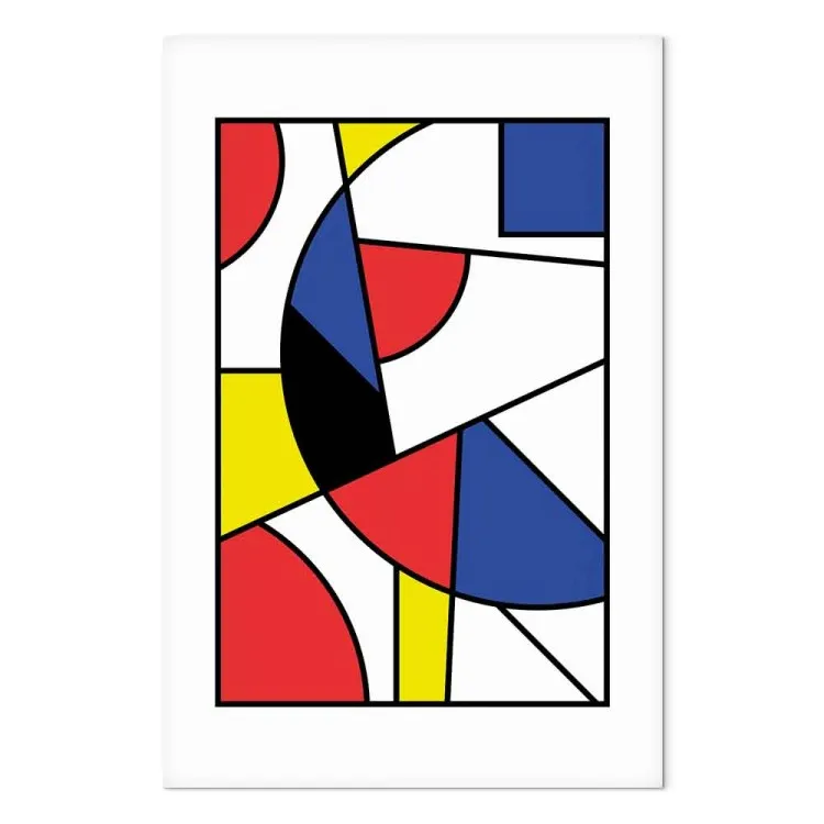 Modernist Burst of Colors (1-part) - Geometry in Vibrant Hues
