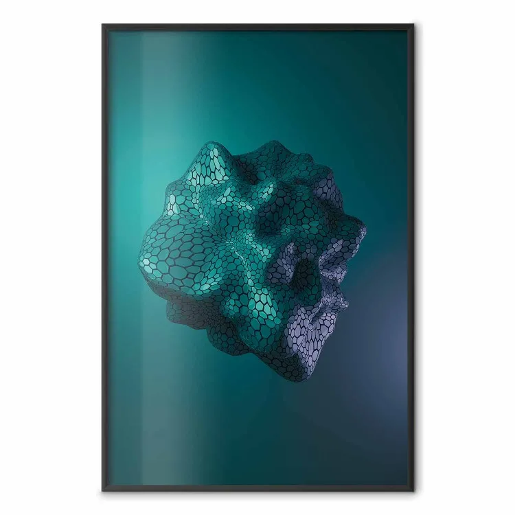 Gamma - abstract figure resembling plasma in blue colors
