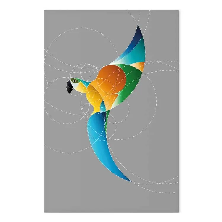 Parrot in Circles (1 Part) Vertical
