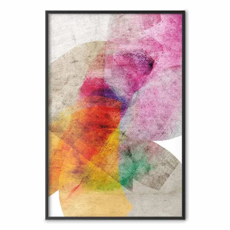 Kaleidoscope - abstract composition of multicolored fabric texture
