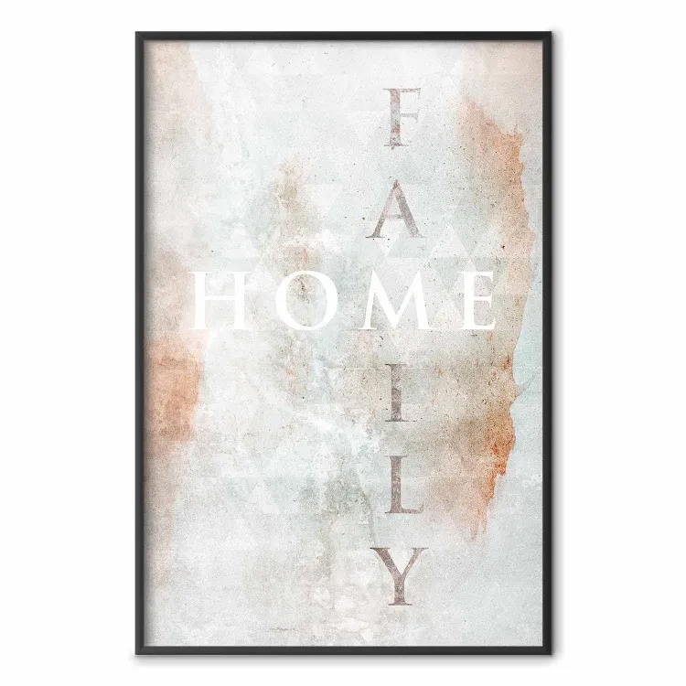 Minty Home - English inscription on slightly brown texture