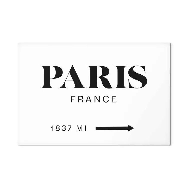 Parisian Chic (1-part) wide - black "Paris" inscription in English