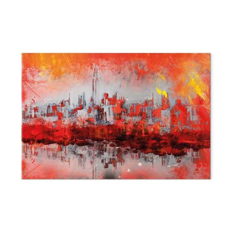 New York Sunset (1-piece) Wide - cityscape abstraction
