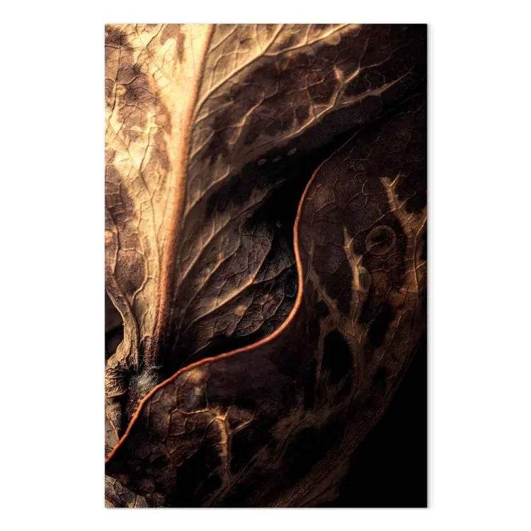 Tangled Trace (1-piece) Vertical - landscape of golden-hued leaves