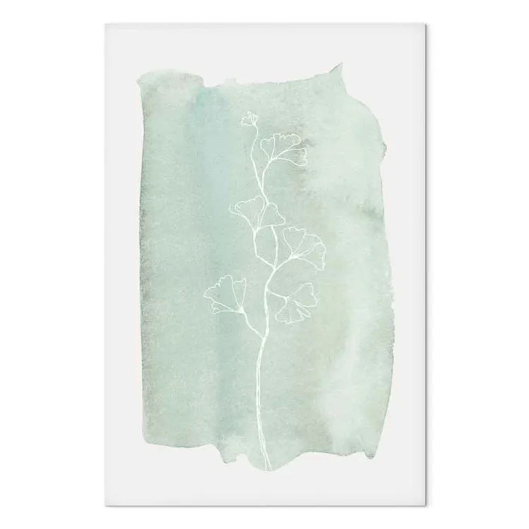 Minty Larch (1-piece) Vertical - line art on a pastel background