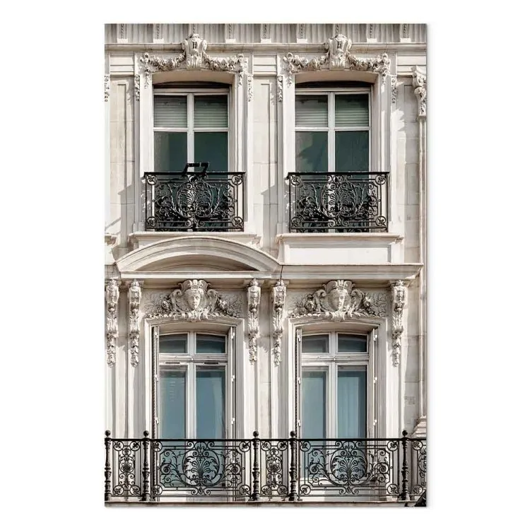 Windows in tenement house - photo of French capital architecture