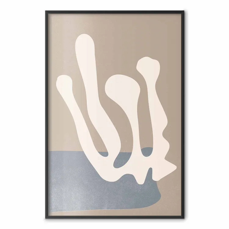 Plant Cutout - light whimsical pattern in an abstract motif