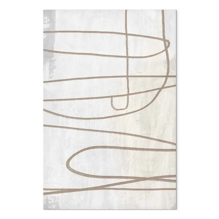 Brushstroke (1-piece) Vertical - abstraction in scandi boho style