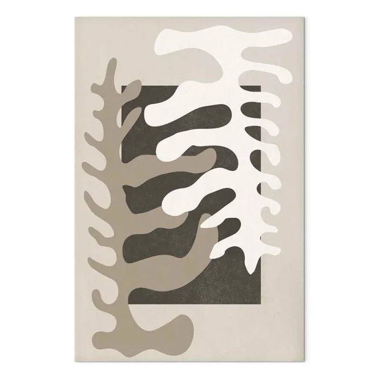 Dancing Matissa flowers - abstract floral motif in boho style