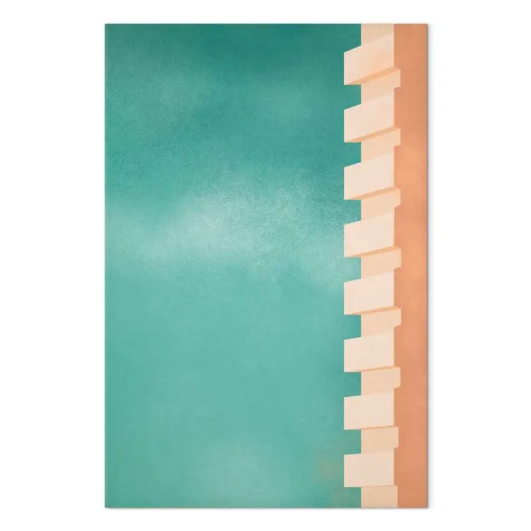 Just around the corner - a fragment of a building in a drawing form