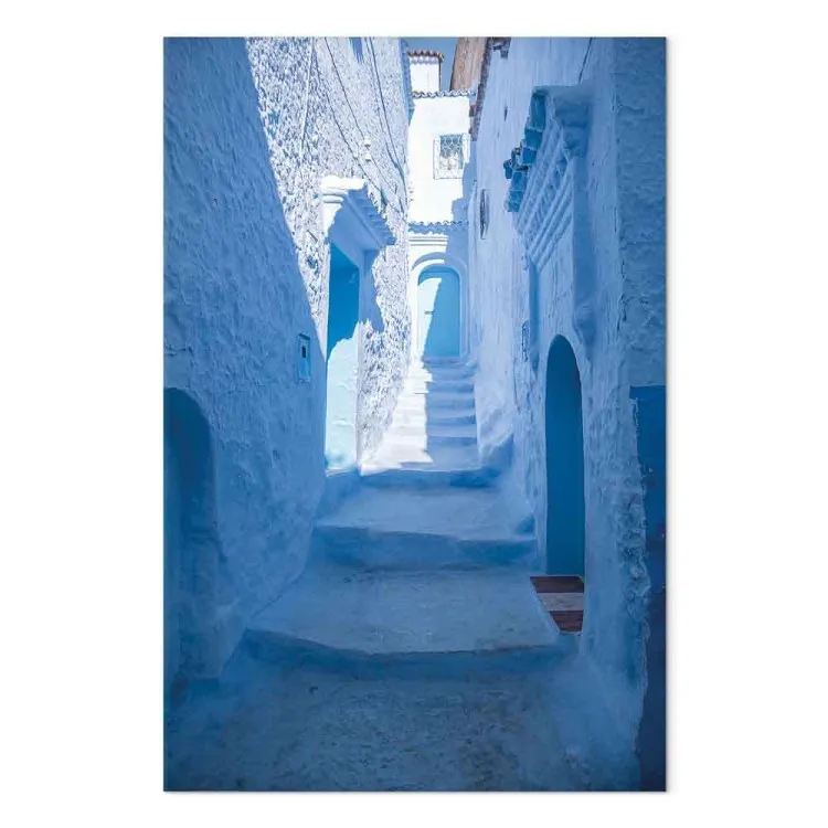 Architecture of Blue (1-piece) Vertical - Arab stairs in Morocco