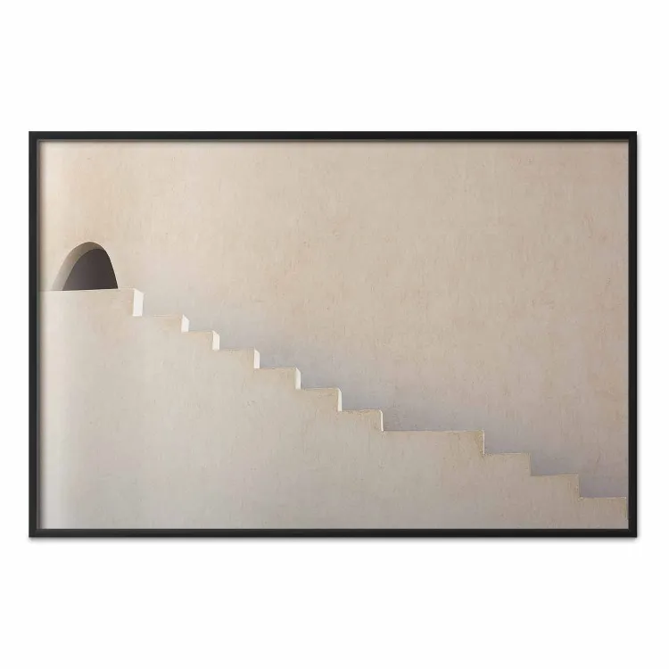 Hidden Passage - staircase architecture blended into a light background