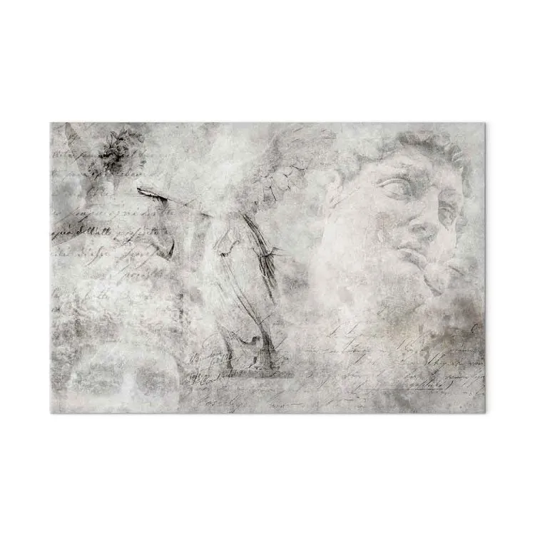 Pieses of Renaissance - Abstraction with images of sculptures