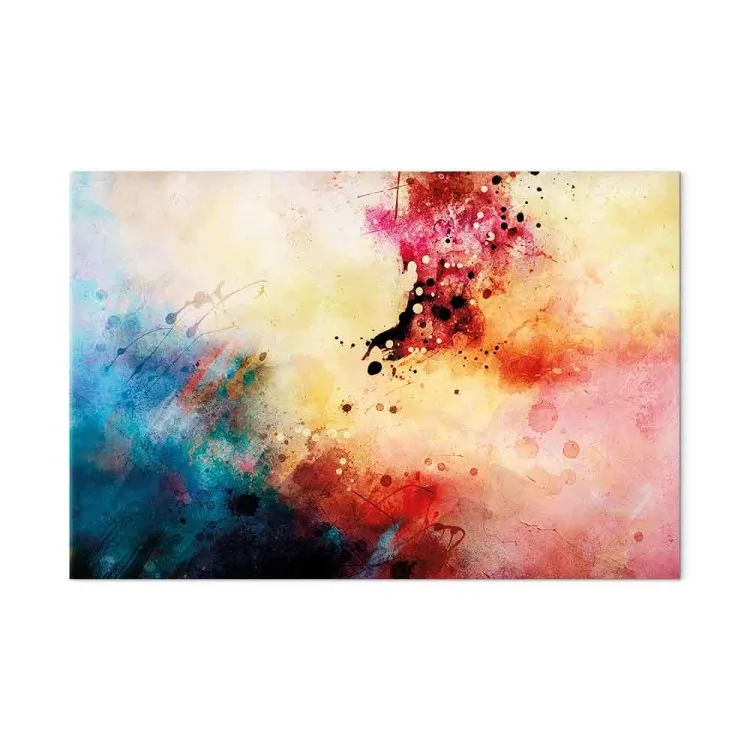 Symphony of Colors (1-piece) Wide - abstract colorful watercolor
