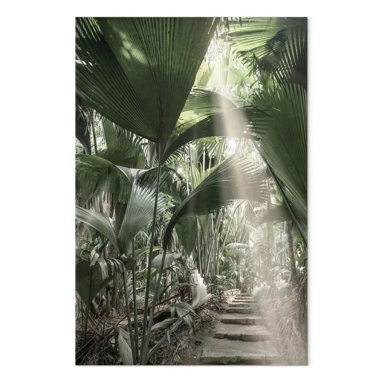 Bundle of Light (1-piece) Vertical - tropical vegetation landscape