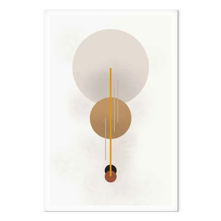 Four Wheels and Lines - Abstraction with Scandi Boho Figures