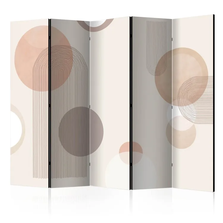 Fountain II (5-piece) - Abstraction in boho geometric figures
