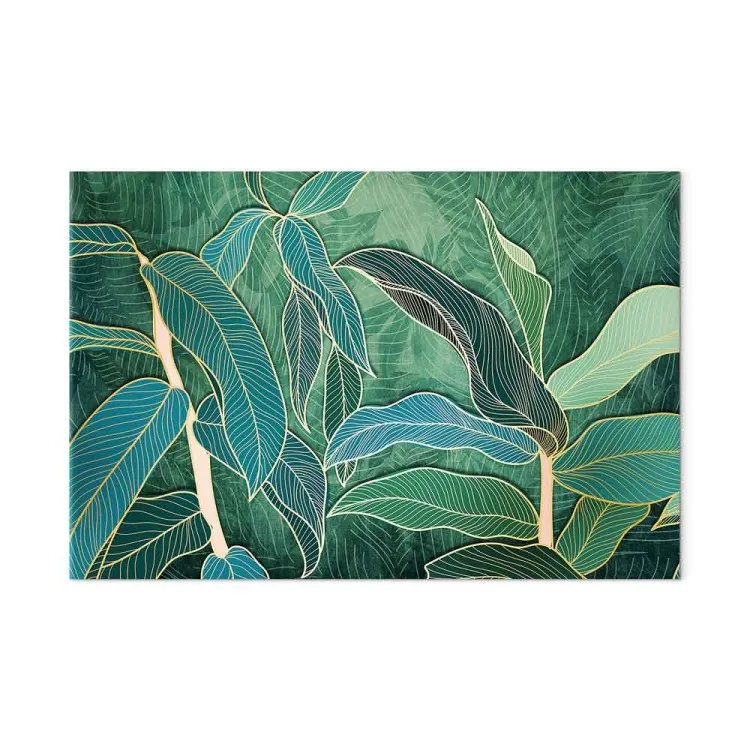Expressive Leaves (1-piece) Wide - landscape of exotic leaves