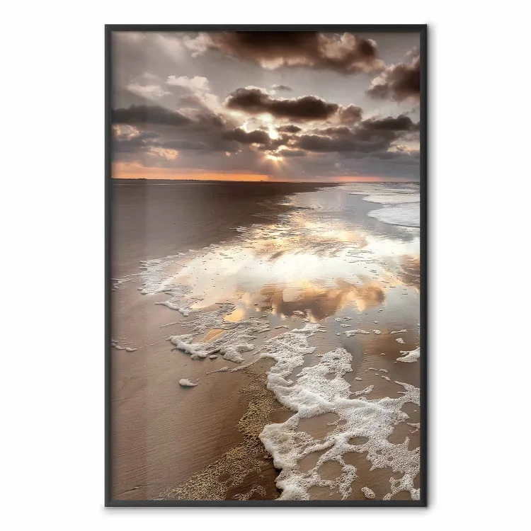 Dispersion of the Present - beach landscape against a sunset