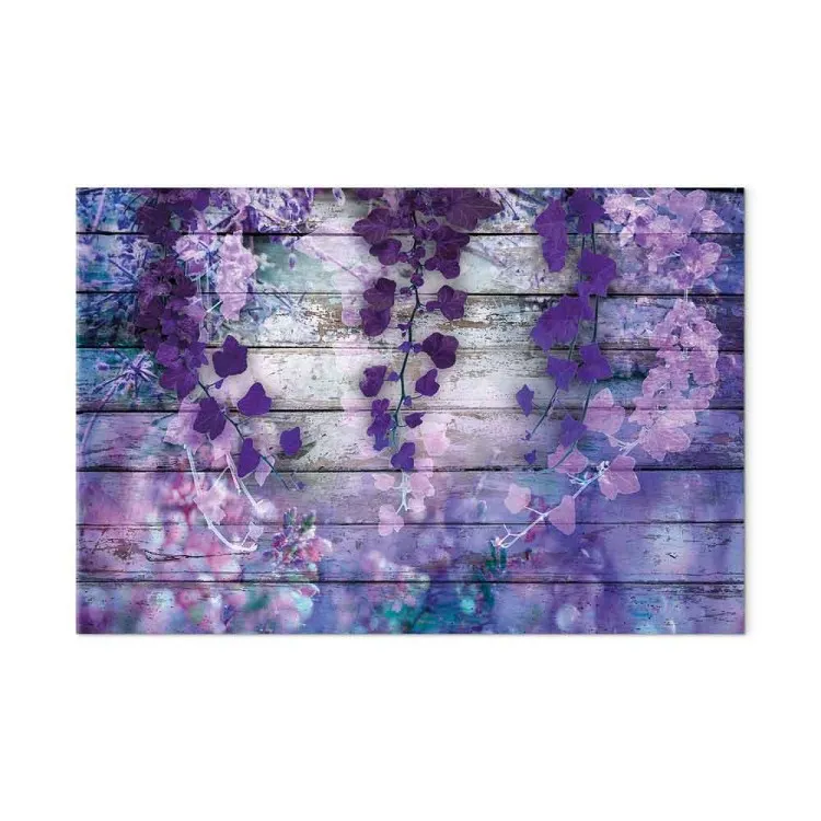 Lavender Charm (1-piece) Wide - purple flowers and planks in the background