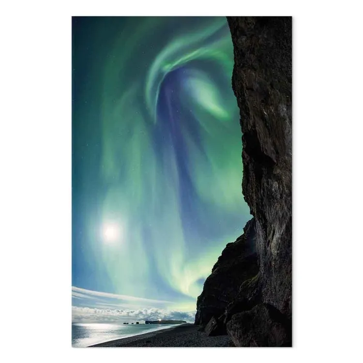 Wonder of Nature (1-piece) Vertical - landscape with cliff and polar sky
