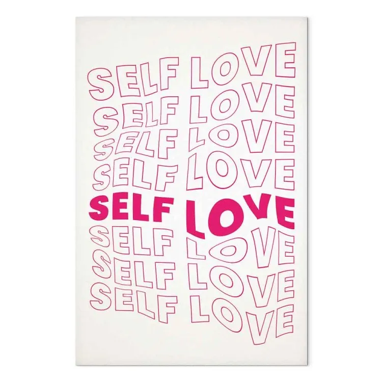Love Mantra (1-piece) Vertical - repeated love text