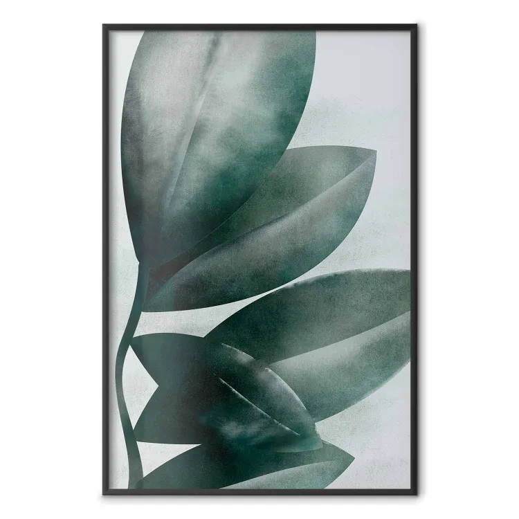 Olive Leaves - plant composition of green leaves on a light background