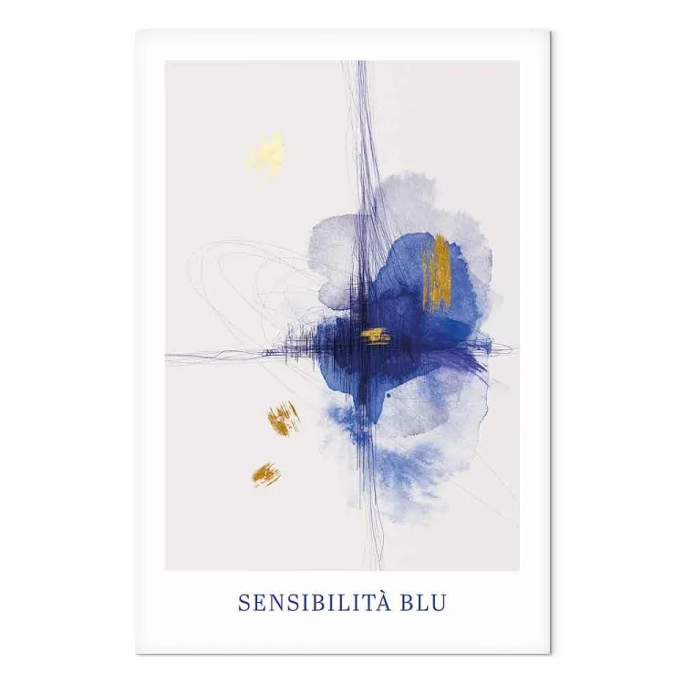 Delicate Abstraction (1-piece) Vertical - composition with texts
