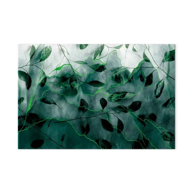 Immersed in Greenery (1-piece) Wide - leaves in the midst of the jungle