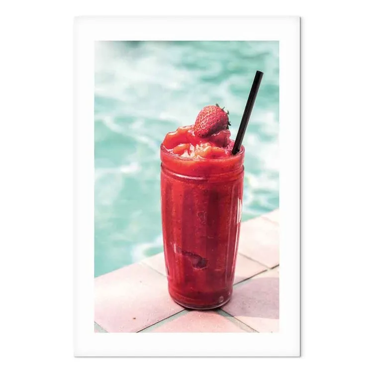 Strawberry Cocktail (1-piece) - still life in a summer frame