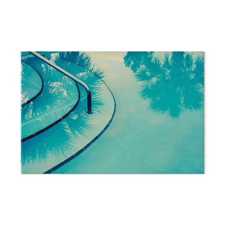 In Florida (1-piece) - blue landscape and palm reflection in the water