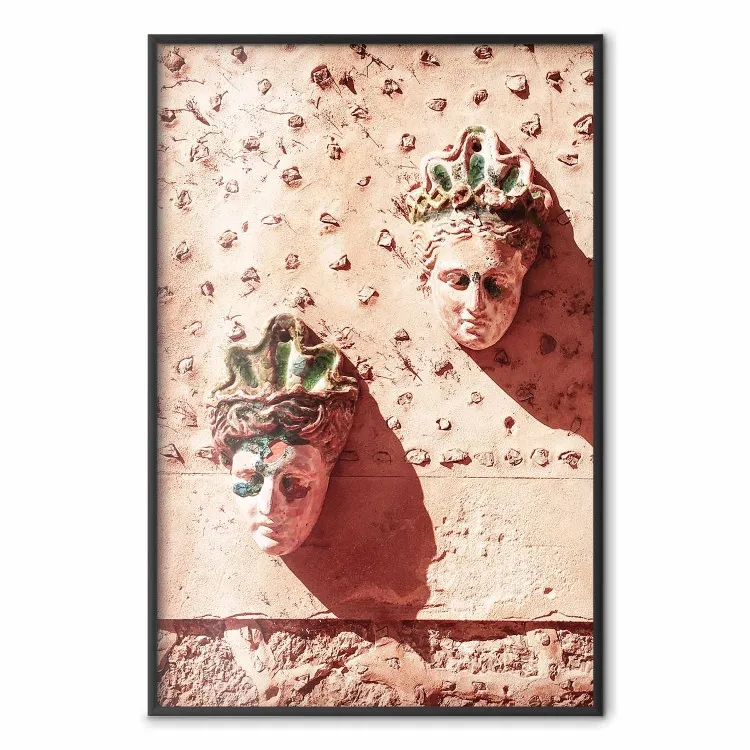 Spanish Masks - Architectural Detail on a Building in Majorca