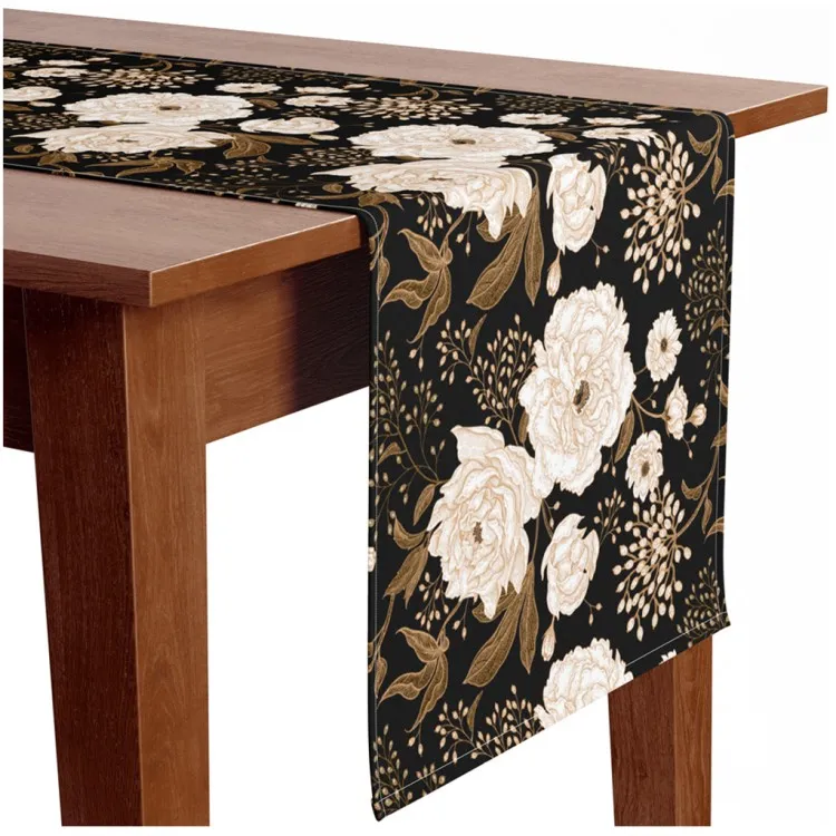 Floral elegance - composition with floral motif on a dark background