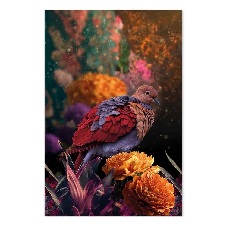 Wild Nature (1-piece) - colorful bird amidst multicolored plants