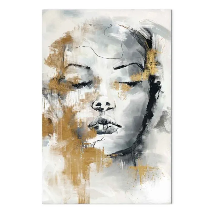 Portrait of a Stranger (1-piece) - woman's face with closed eyes