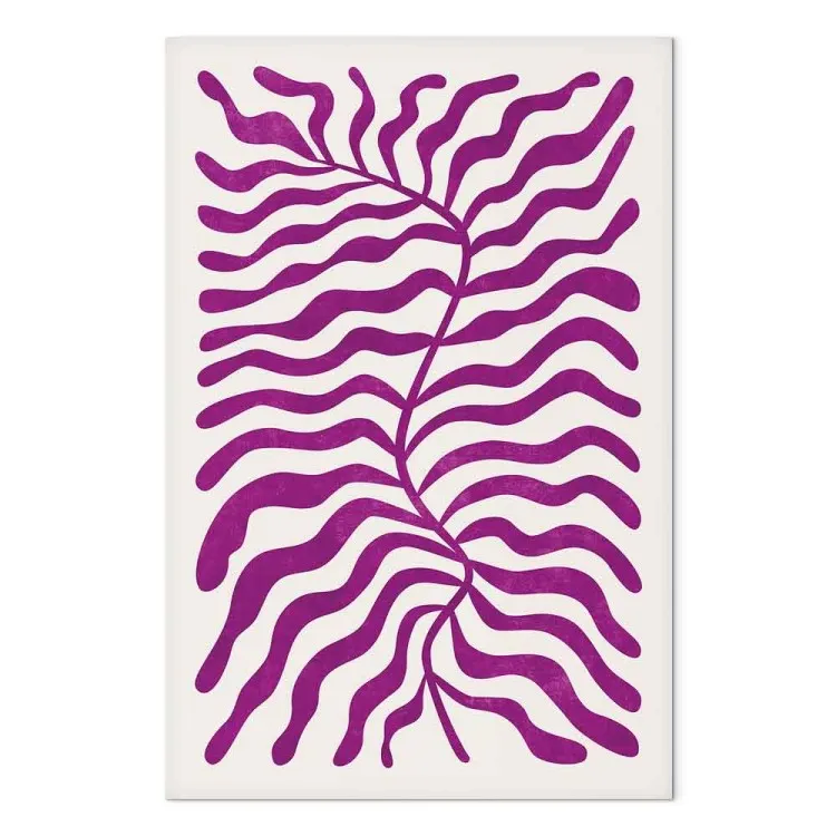 Geometric Abstraction (1-piece) - purple shapes and forms