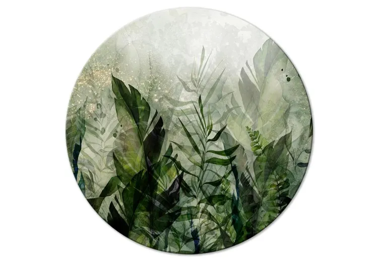 Tropical Plants - Jungle in Misty Dew in Shades of Green