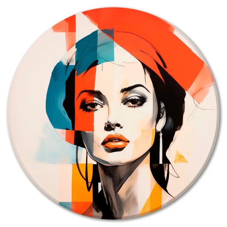 Shades of Femininity - Portrait With Abstract Patches of Color