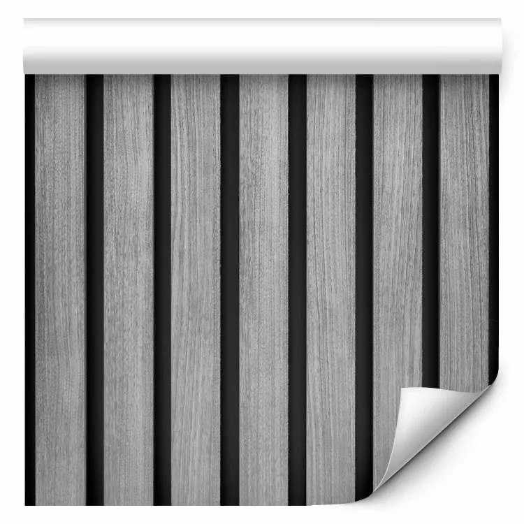 Slats - Subtle Play of Grays in Wooden Slats