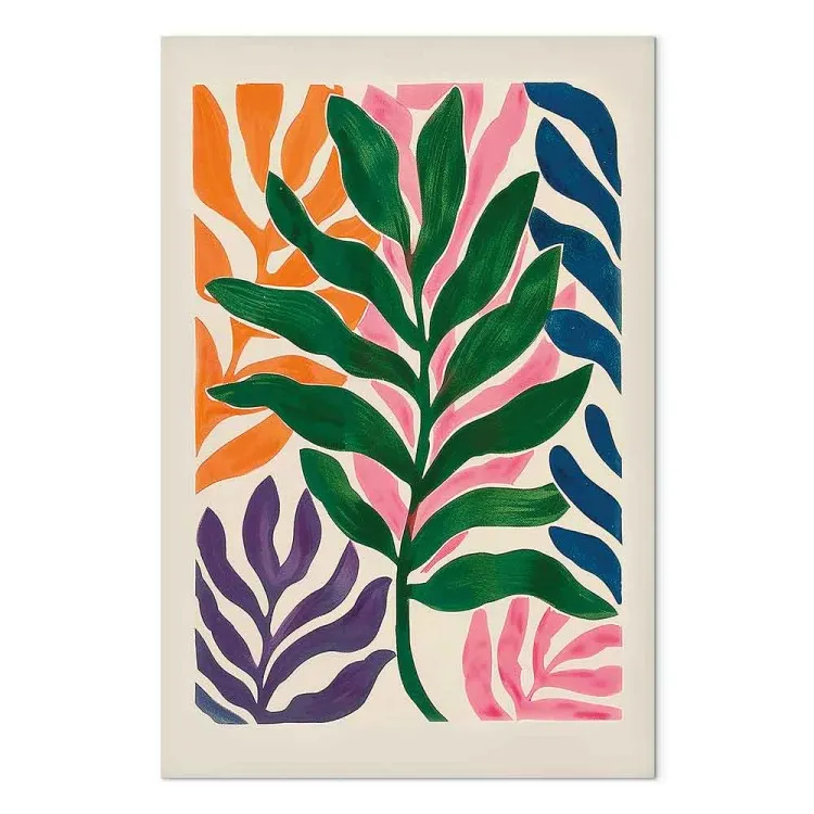 Coloured leaves - composition inspired by the work of Matisse
