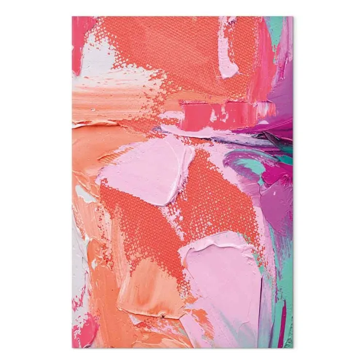 Artistic Expression - Varied Colors and Paint Textures Combining in a Unique Composition
