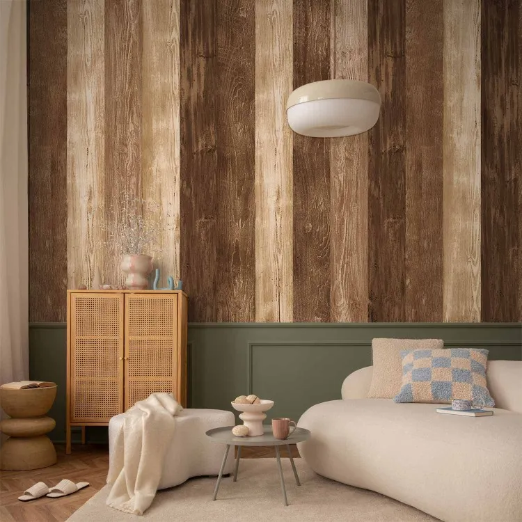 Wooden stories - background with texture of planks of different types of wood