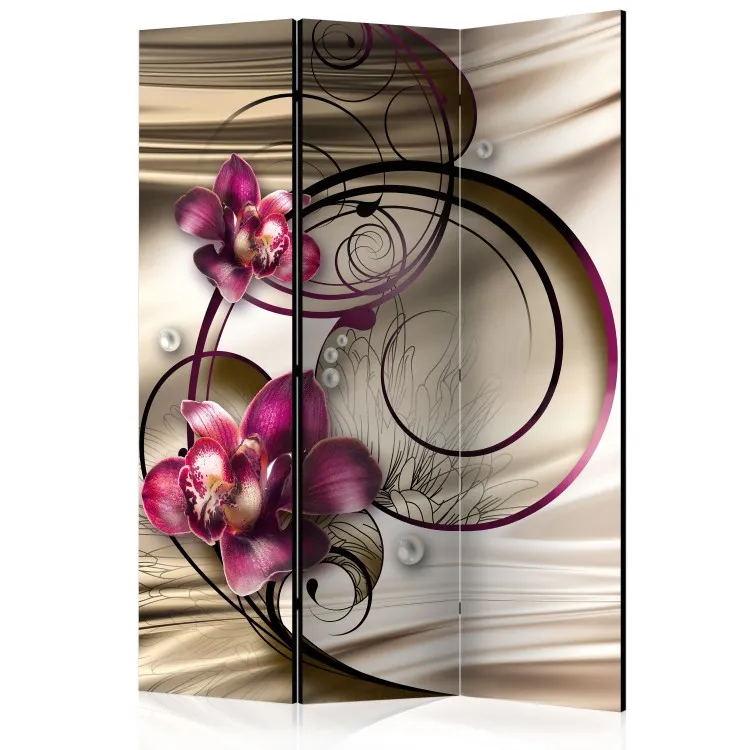 Sweet Sensations - orchid flowers against abstract ornaments